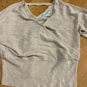 Knit cropped sweater